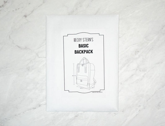 Basic Backpack Paper Sewing Pattern