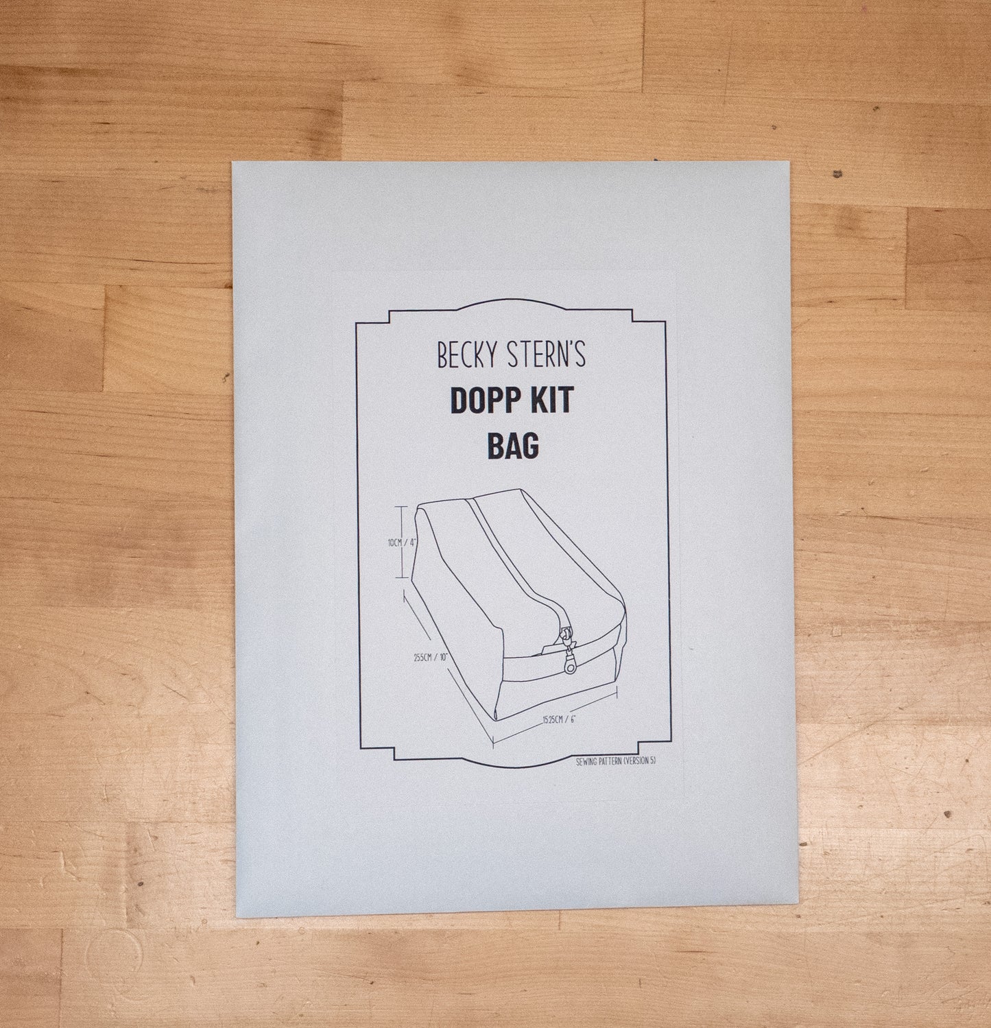 Dopp Kit Paper Sewing Pattern