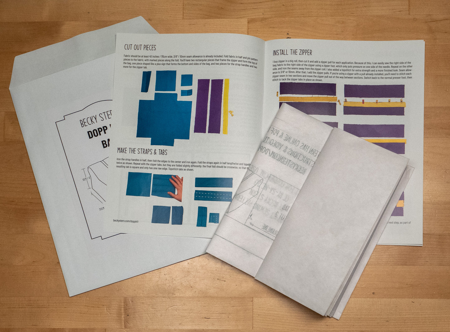 Dopp Kit Paper Sewing Pattern