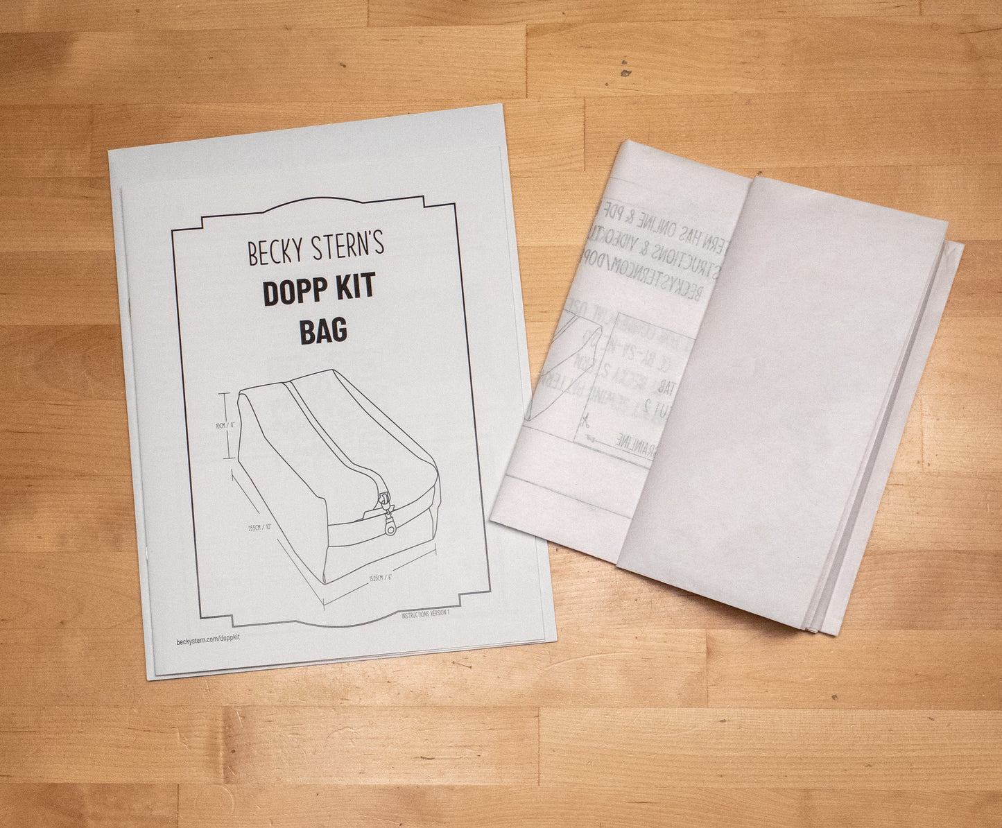 Dopp Kit Paper Sewing Pattern